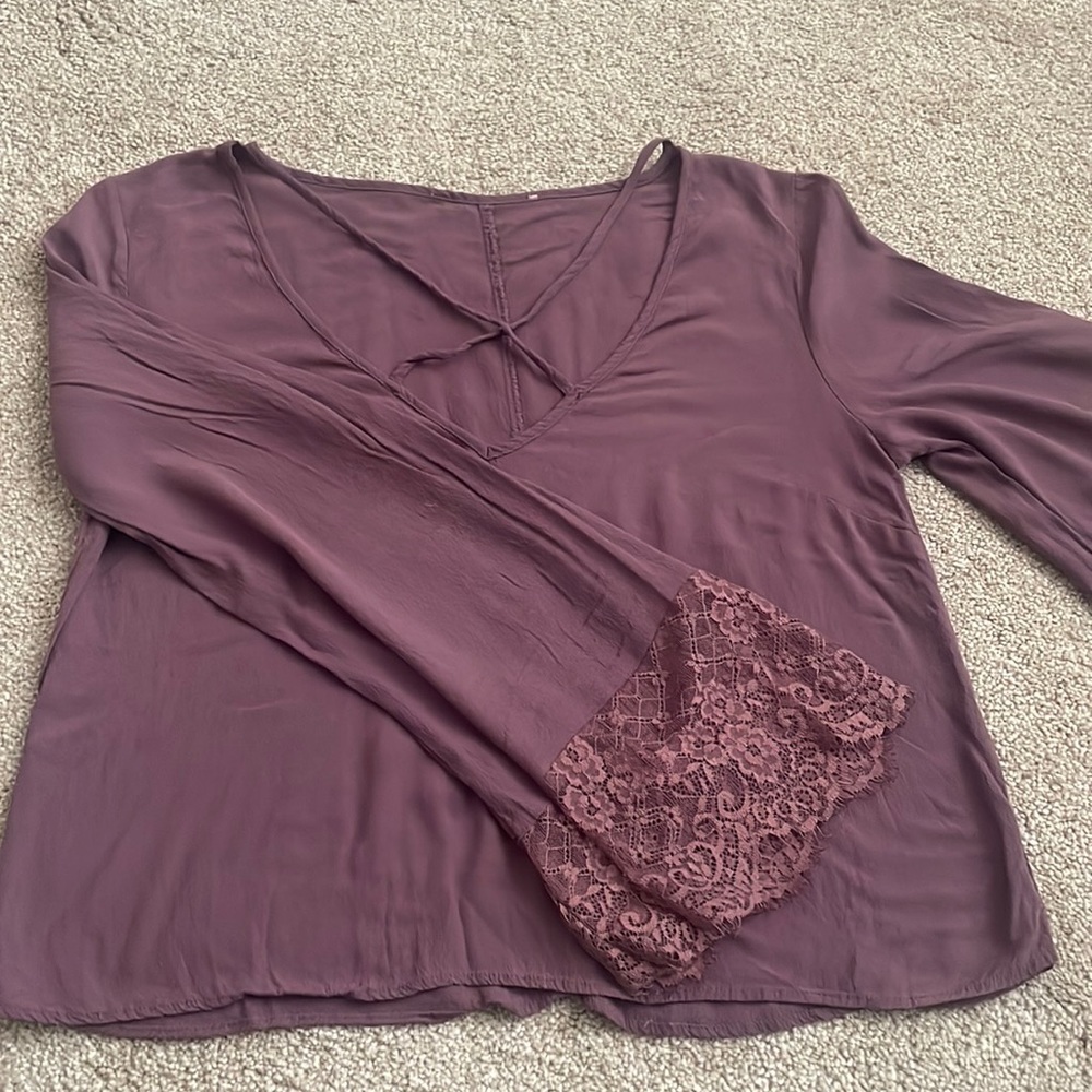 Flowy purple blouse